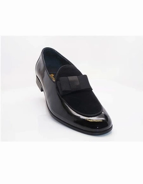 Tuxedo Shoes - Formal Wedding Shoes - Dress Prom Shoes Black Knee High Flat Shoes