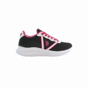 Sneakers With A Suit U.S. POLO ASSN. Black Polyester Women Sneaker