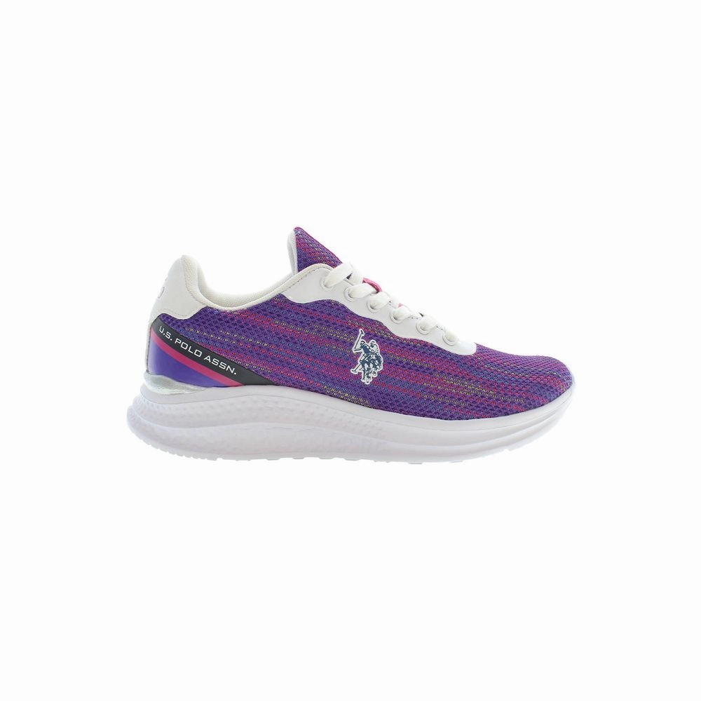 Qc Cloud Sneakers U.S. POLO ASSN. Purple Polyester Women Sneaker