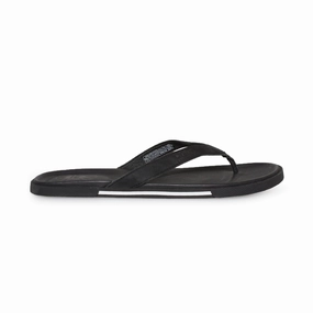 UGG Bennison II Black Flip Flops - Men's Clear Flip Flops