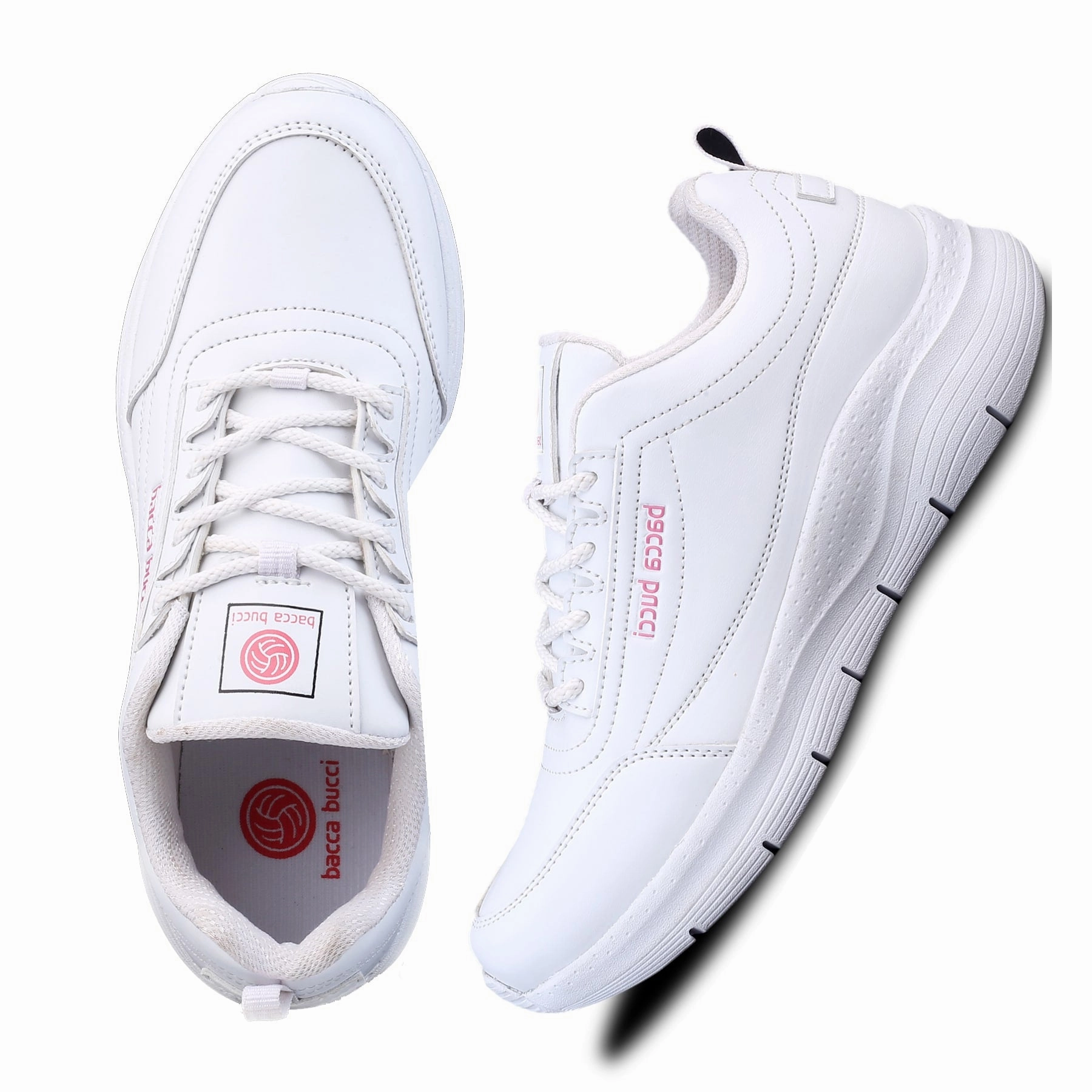 Casual Dressy Shoes Bacca Bucci AFTERBURN Women Chunky Sneakers | Casual Fashion Lightweight Sole Platform Shoes