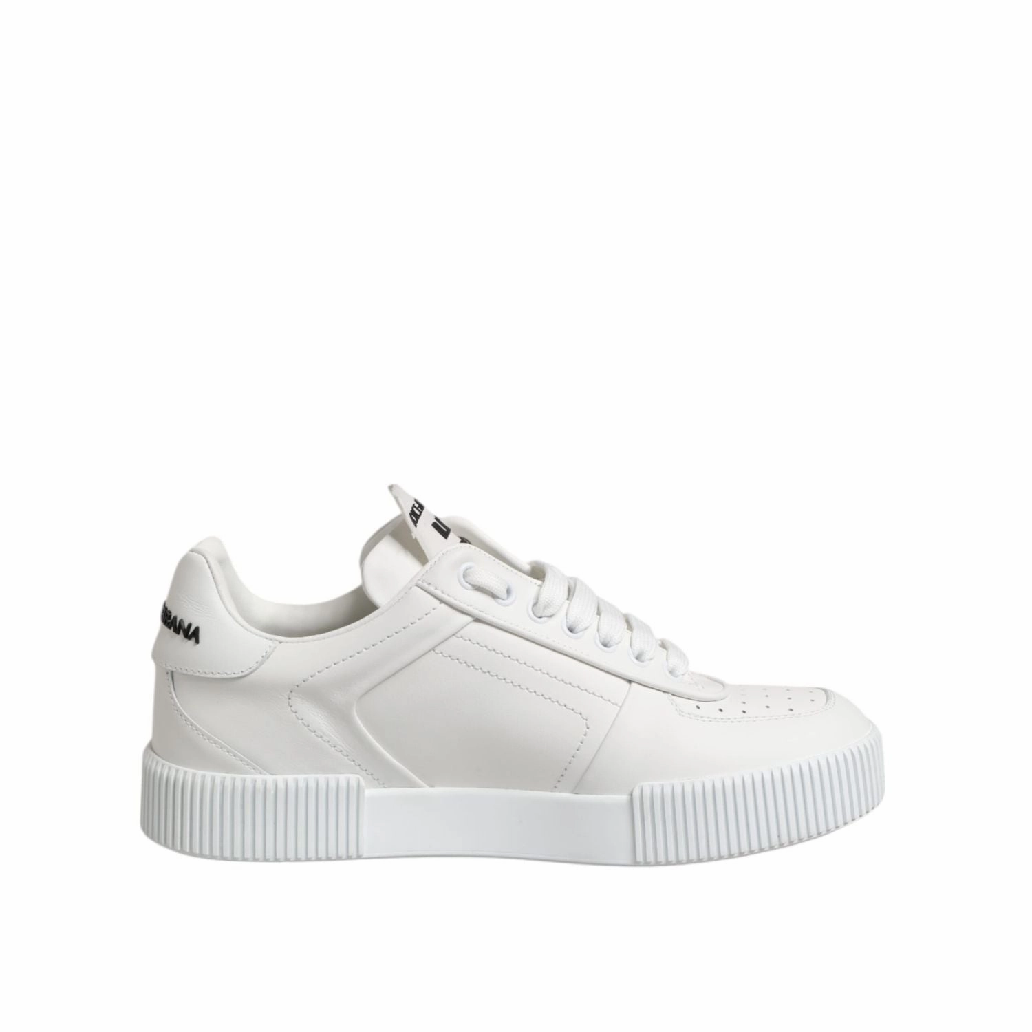 Dolce & Gabbana White Miami Leather Low Top Sneakers Shoes Mx Sneakers