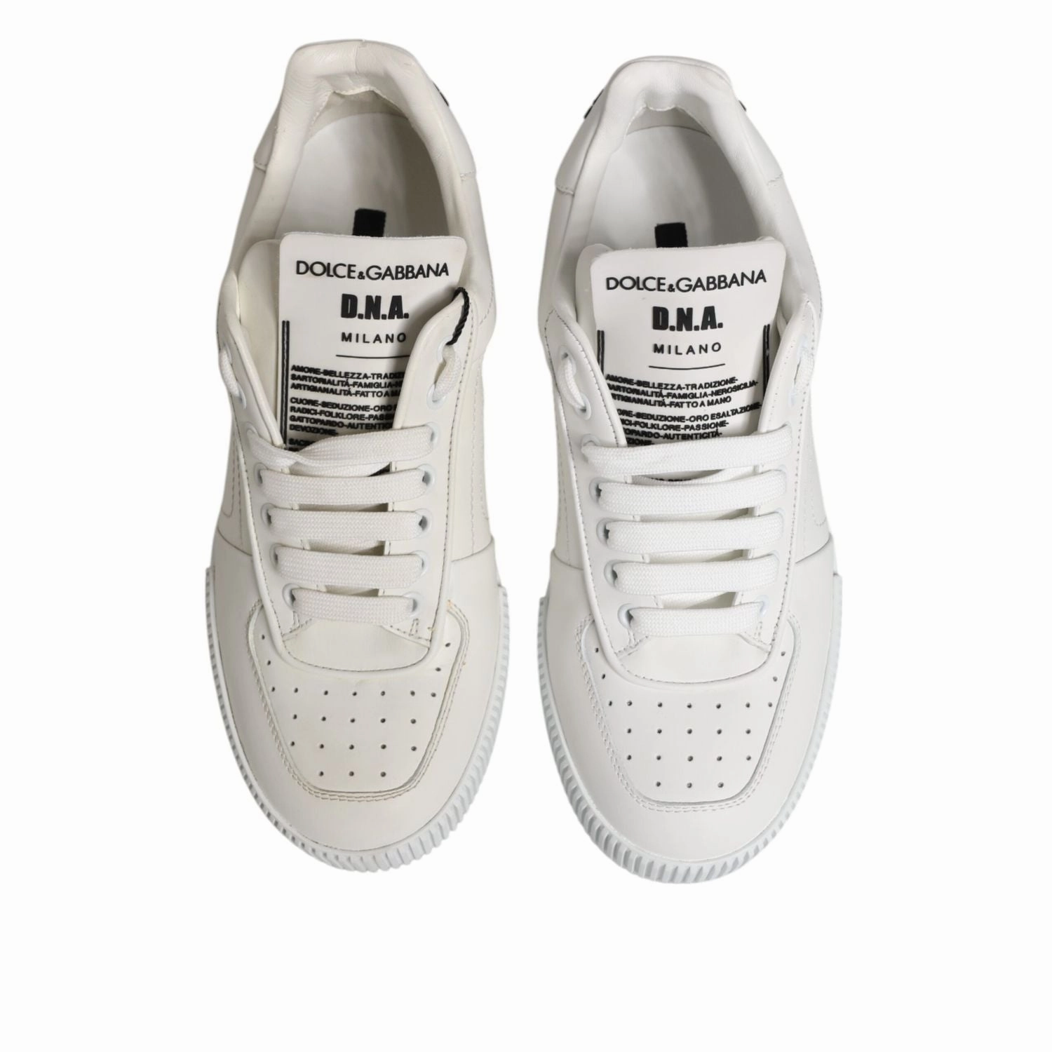Sneakers Asiscs Dolce & Gabbana White Miami Leather Low Top Sneakers Shoes