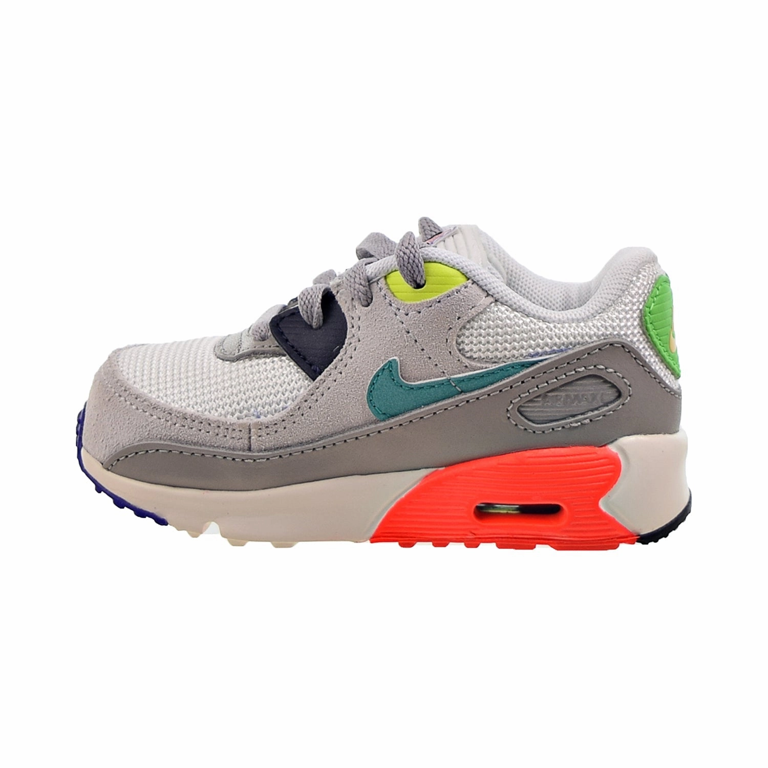 Best Asics Road Running Shoes Nike Air Max 90 EOI (TD) Toddlers Shoes Pearl Grey-Sport Turq