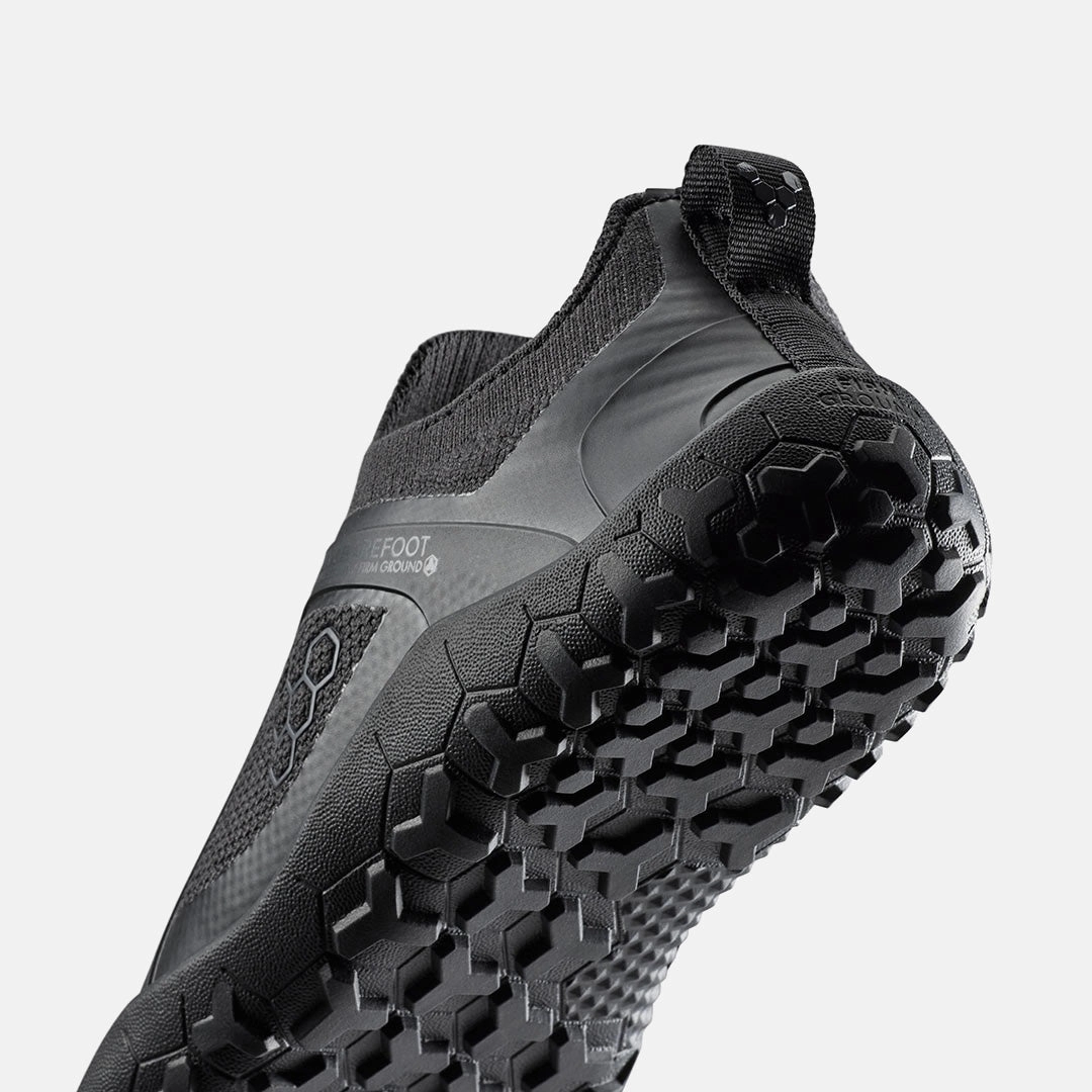 Women's Primus Trail Knit Trainers - Obsidian Trail Glove Running Shoes