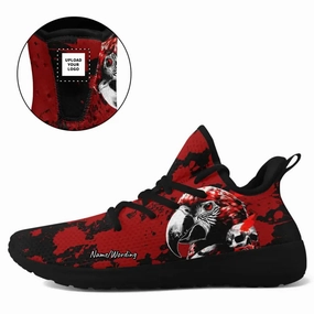 Holiday Gifts,Personalized Skull Sneakers, Custom Floral Shoes, Breathable Sport Shoes, Gift for Children Viper Sneakers