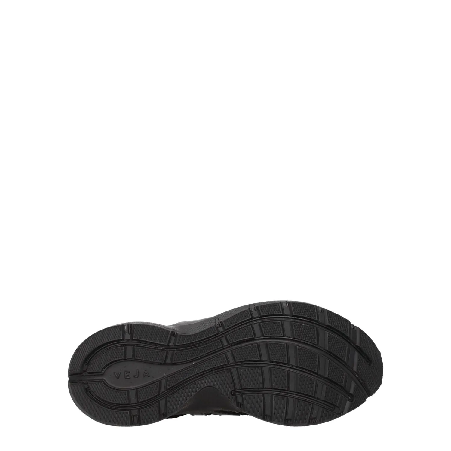 See Through Flat Shoes Veja Black Fabric Athletic Sneakers