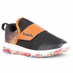 Lucy&Luke Sports Orange Non Lacing Walking Shoes For Kids JAMON-E By Liberty Walking Childrens Walking
