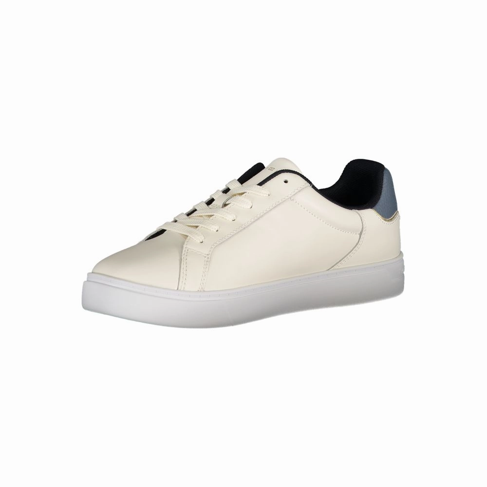 Tommy Hilfiger Beige Leather Women Sneaker Neutral Sneakers