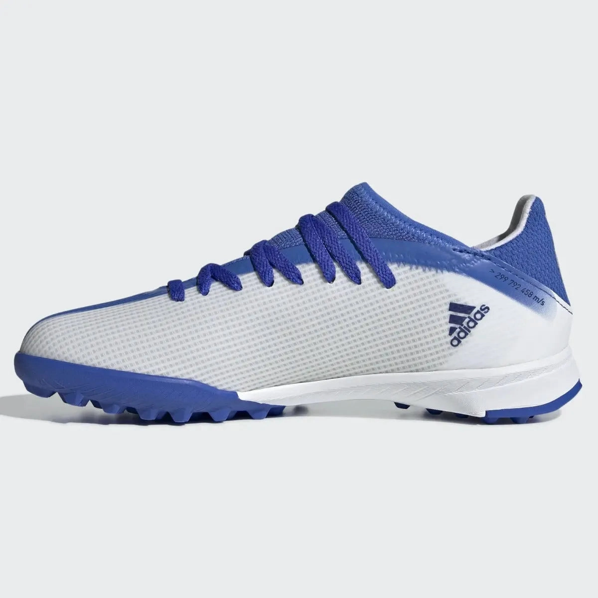 Adidas Dame Shoes adidas JR X Speedflow .3 Turf - White-Blue
