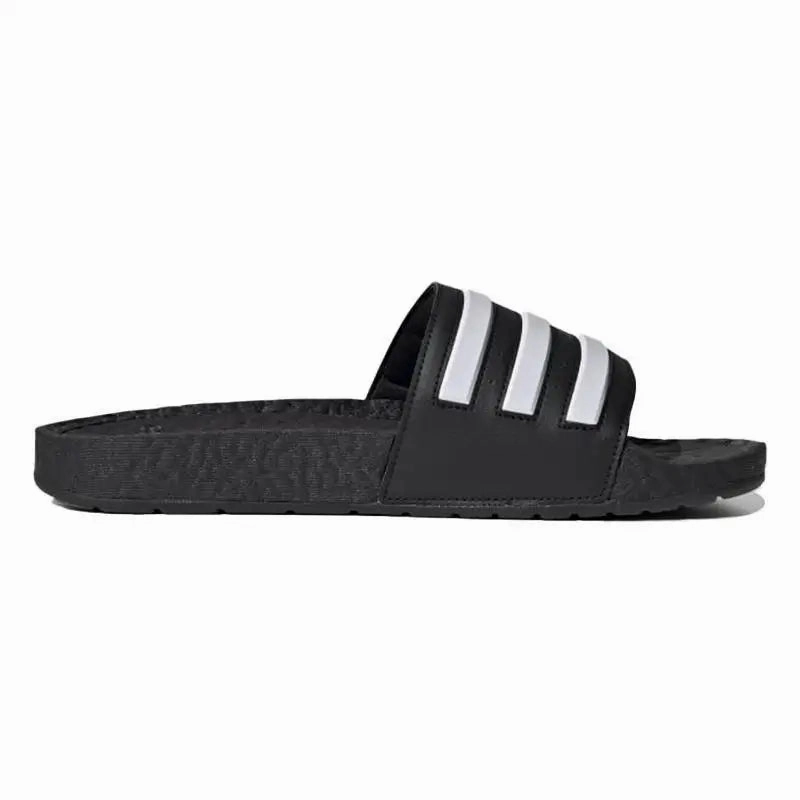 adidas Adilette Boost Slides Black White Stripes Sneakers shoes FY8154 Adidas Shoes Basketball Adizero