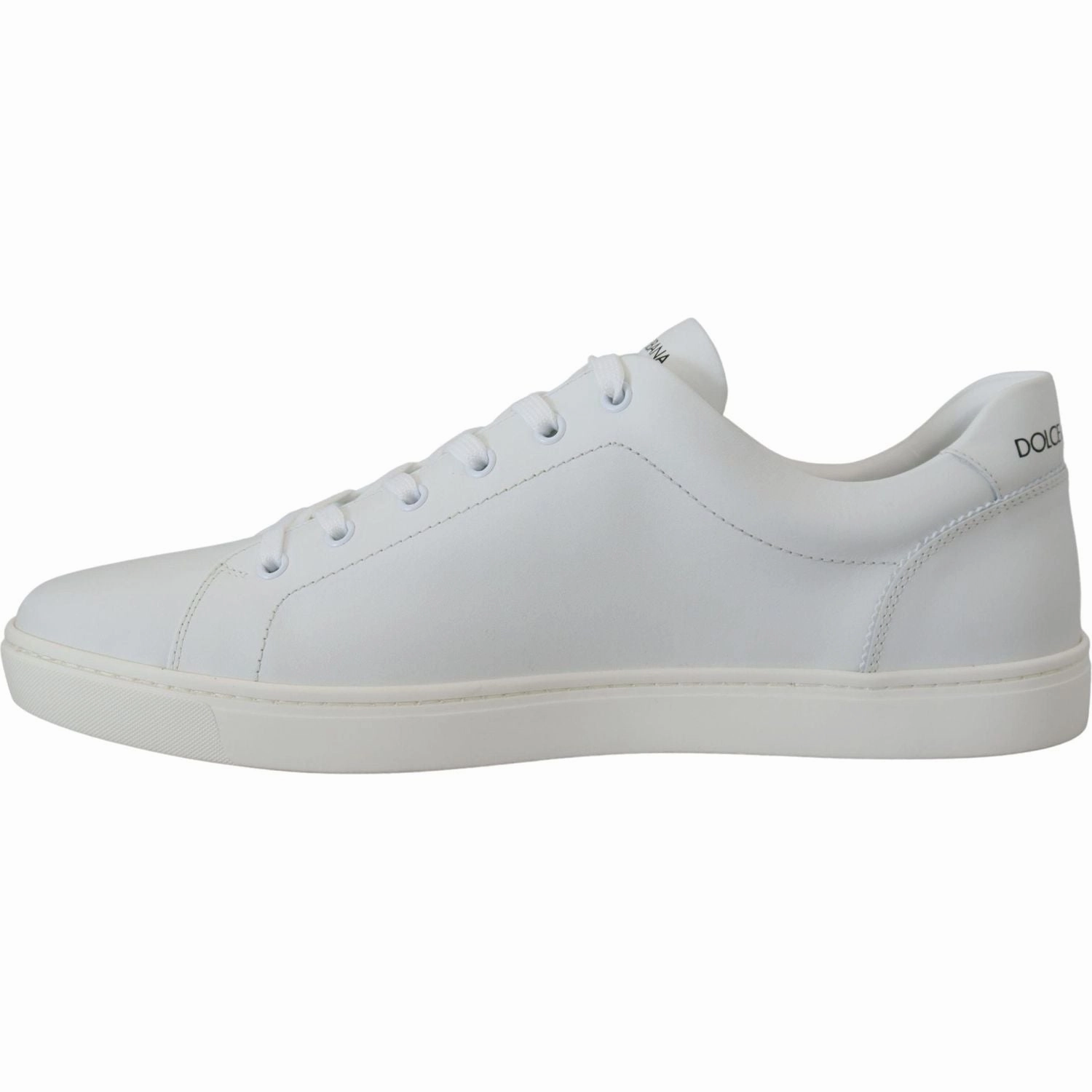 Mesh Shoes Casual Dolce & Gabbana White Leather DG Logo Casual Sneakers Shoes