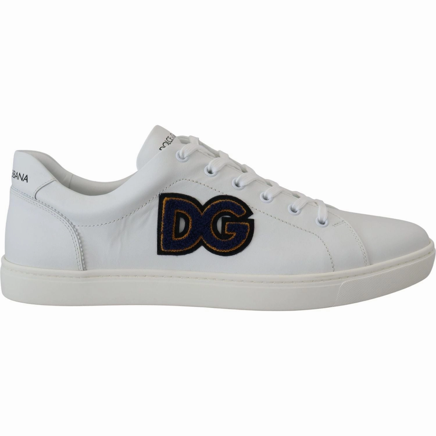Air Max Systm Casual Shoes Dolce & Gabbana White Leather DG Logo Casual Sneakers Shoes