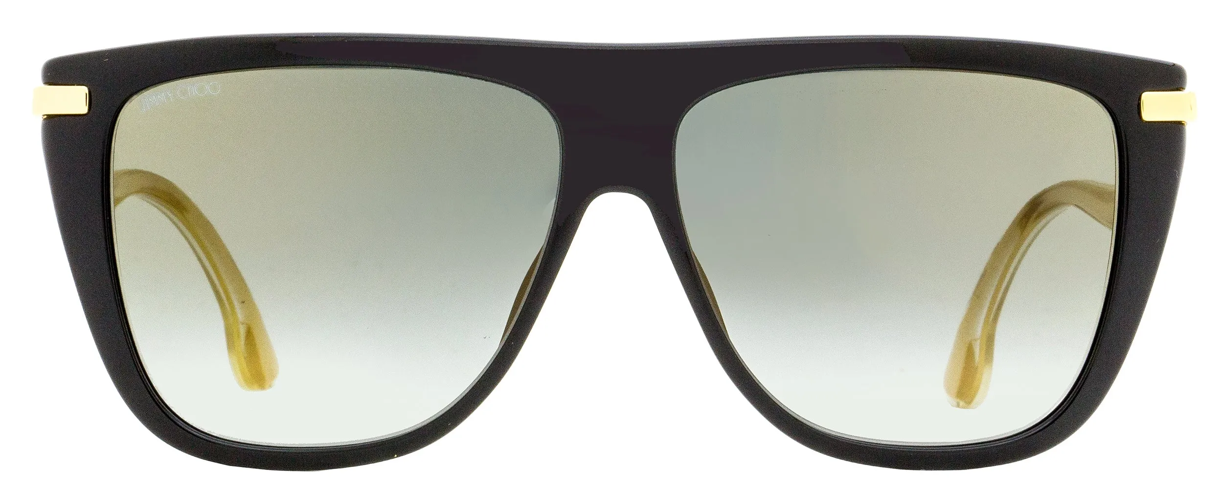 Jimmy Choo Browline Sunglasses Suvi/S 807FQ Black/Gold 58mm Flat Sole Basketball Shoes