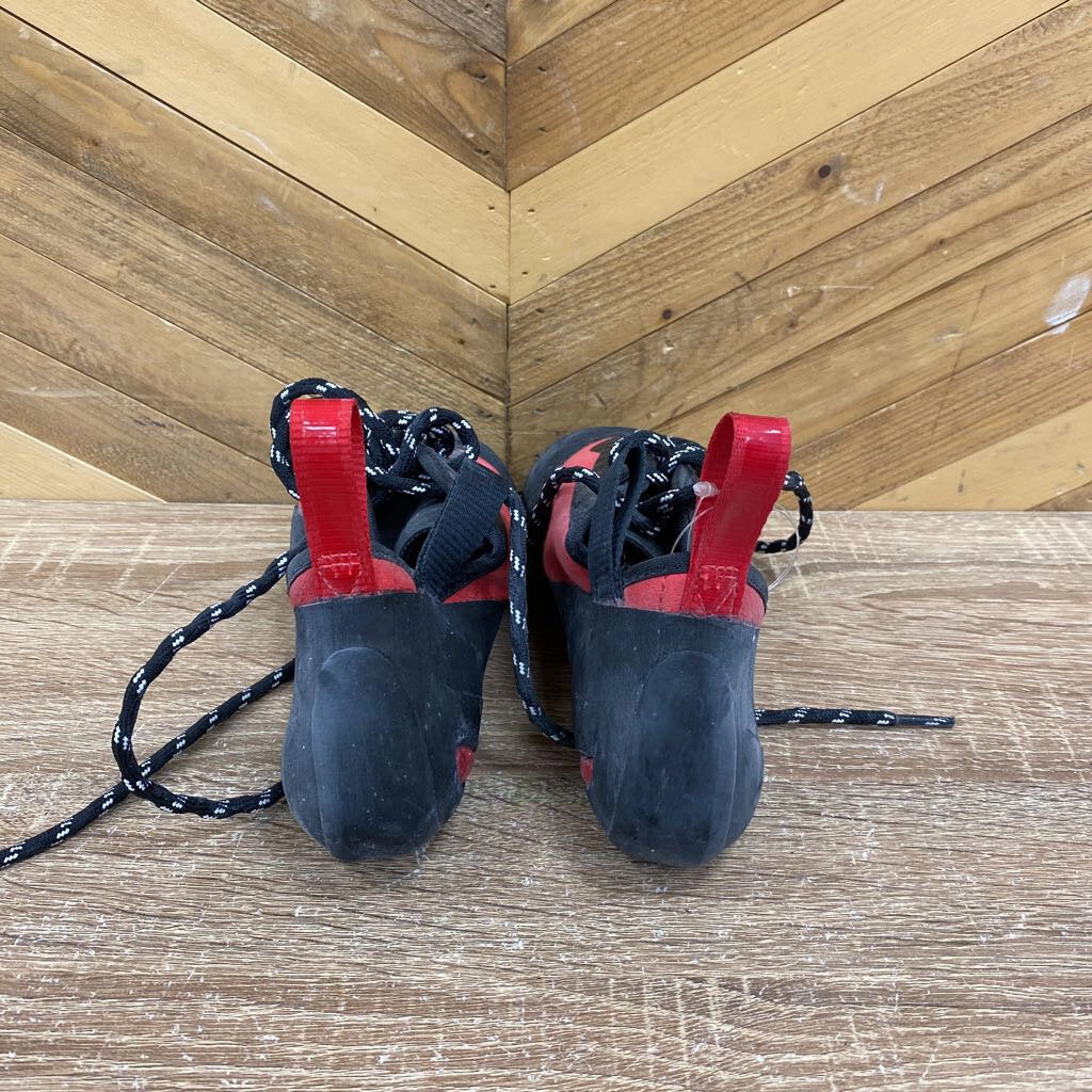 Climbing Shoe Life Unparallel - Sirius Lace LV Rock Climbing Shoes - MSRP $198: Black, red-unisex-M6.5/W8