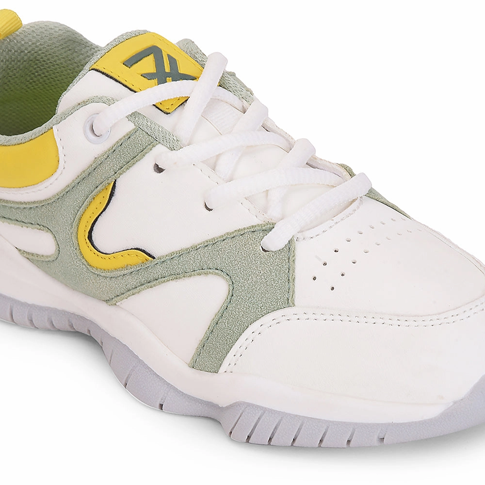 Leap7x Green Sports Lacing Running Shoes For Kids CANON-2E By Liberty Running Shoes Size 10