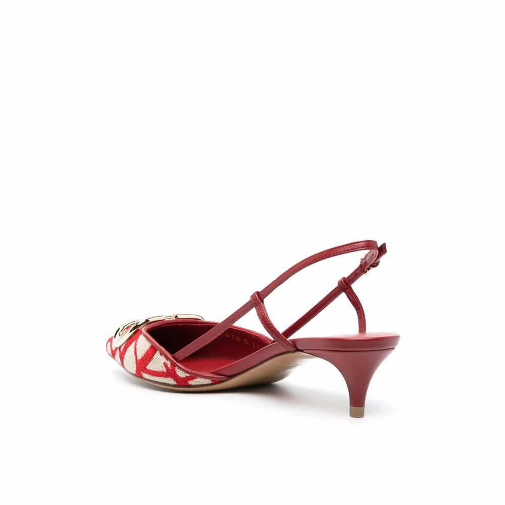 Goose Running Shoes Valentino Garavani Red Leather Mid Heel Pumps