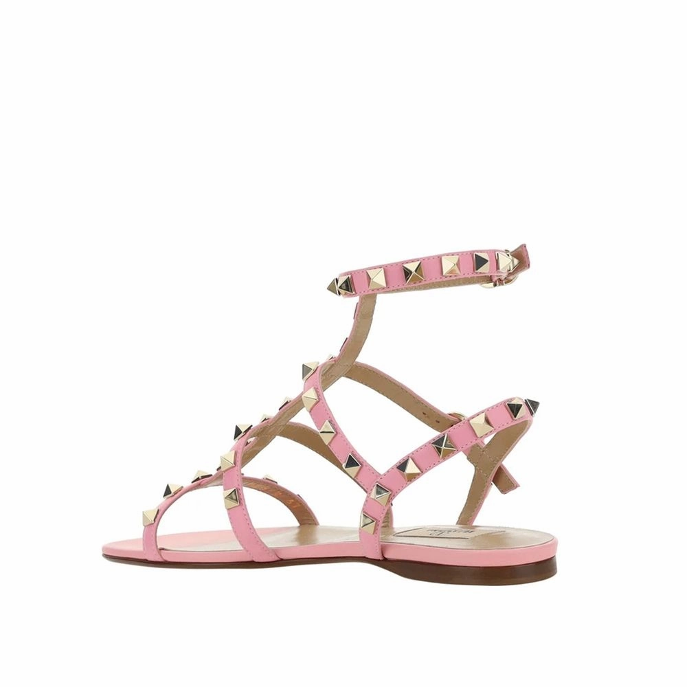 Running Shoes With Toes Valentino Garavani Multicolor Calfskin Strap-On Sandals