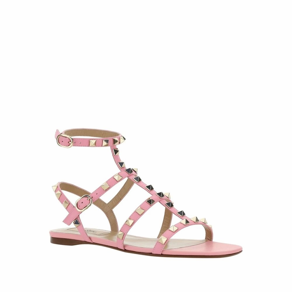 Valentino Garavani Multicolor Calfskin Strap-On Sandals Best Shoes For Treadmill Running
