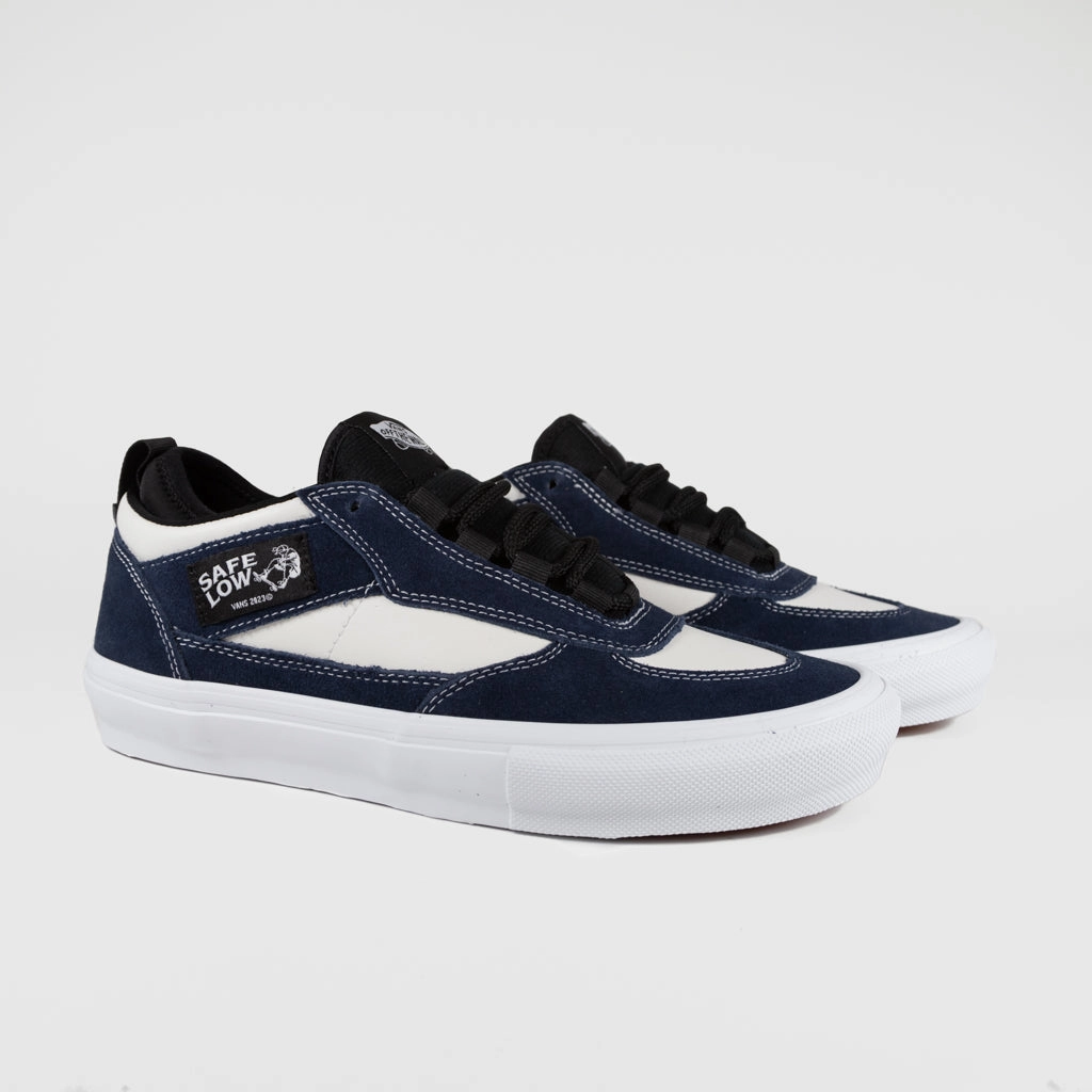 Sale P448 Skate Vans - Skate Safe Low Shoes - Navy / Marshmallow