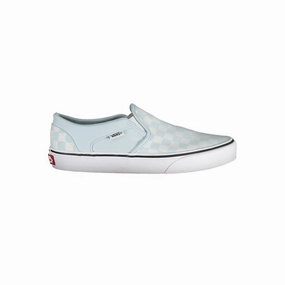 Vans Light Blue Polyester Women Sneaker Sell Sneakers For Cash