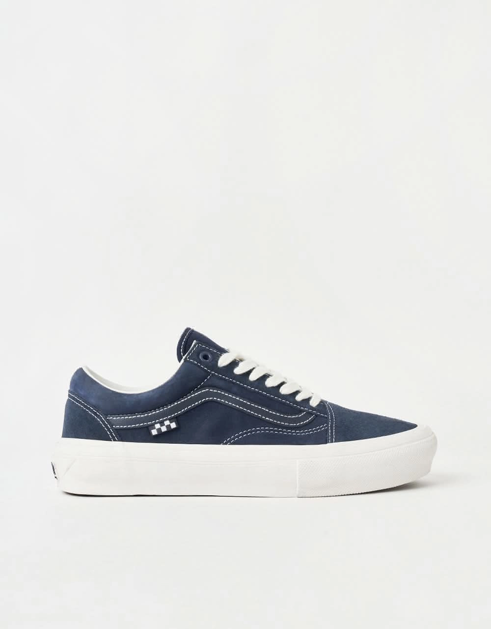 Vans Skate Old Skool Shoes - Wrapped Deep Navy/Vintage White Cheap Roller Skate