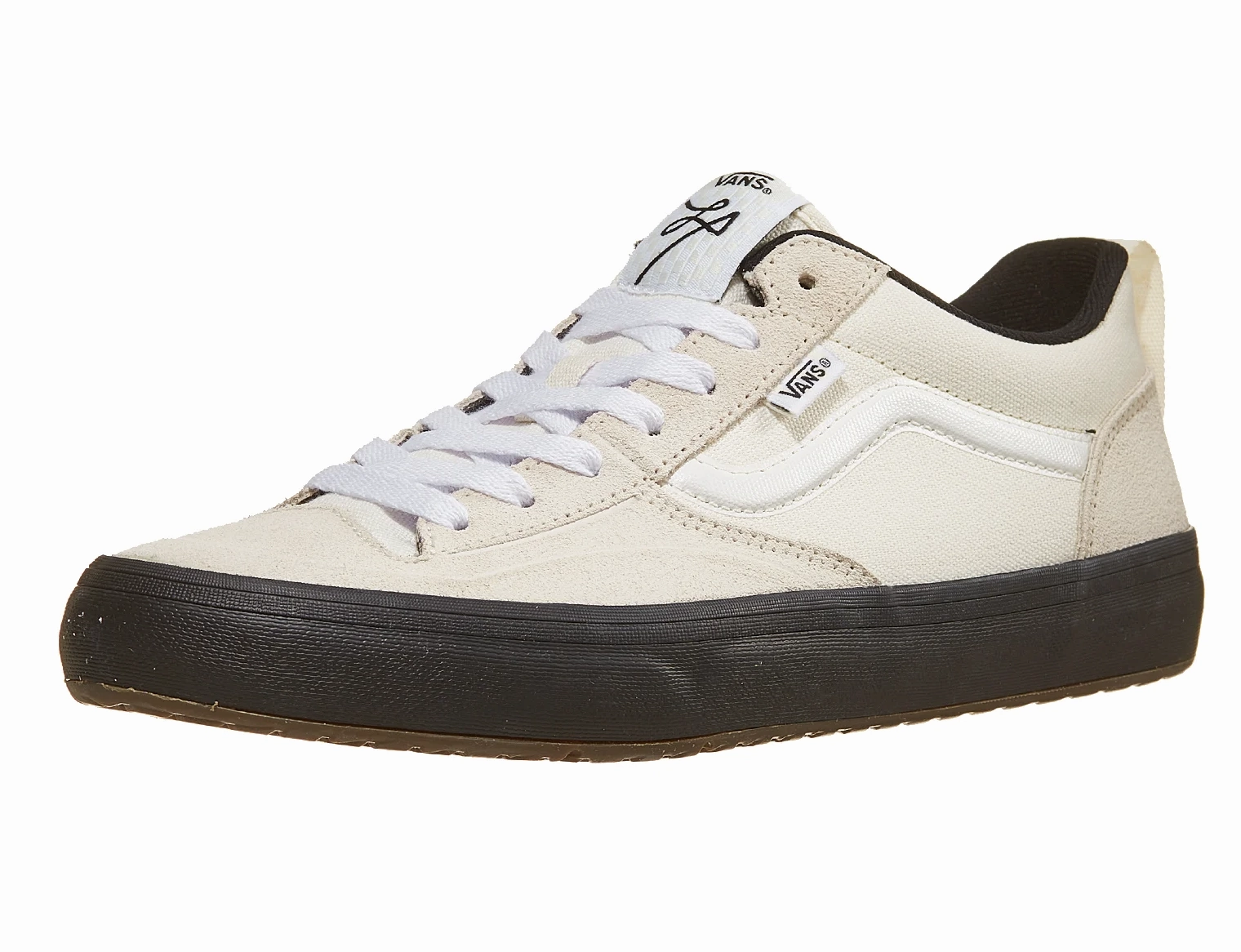 Size 12 Skate Shoes Vans The Lizzie Low (Vintage White/Black)