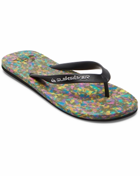 The Healing Sole Flip Flops Molokai Recycled Flip Flops in Black & Blue