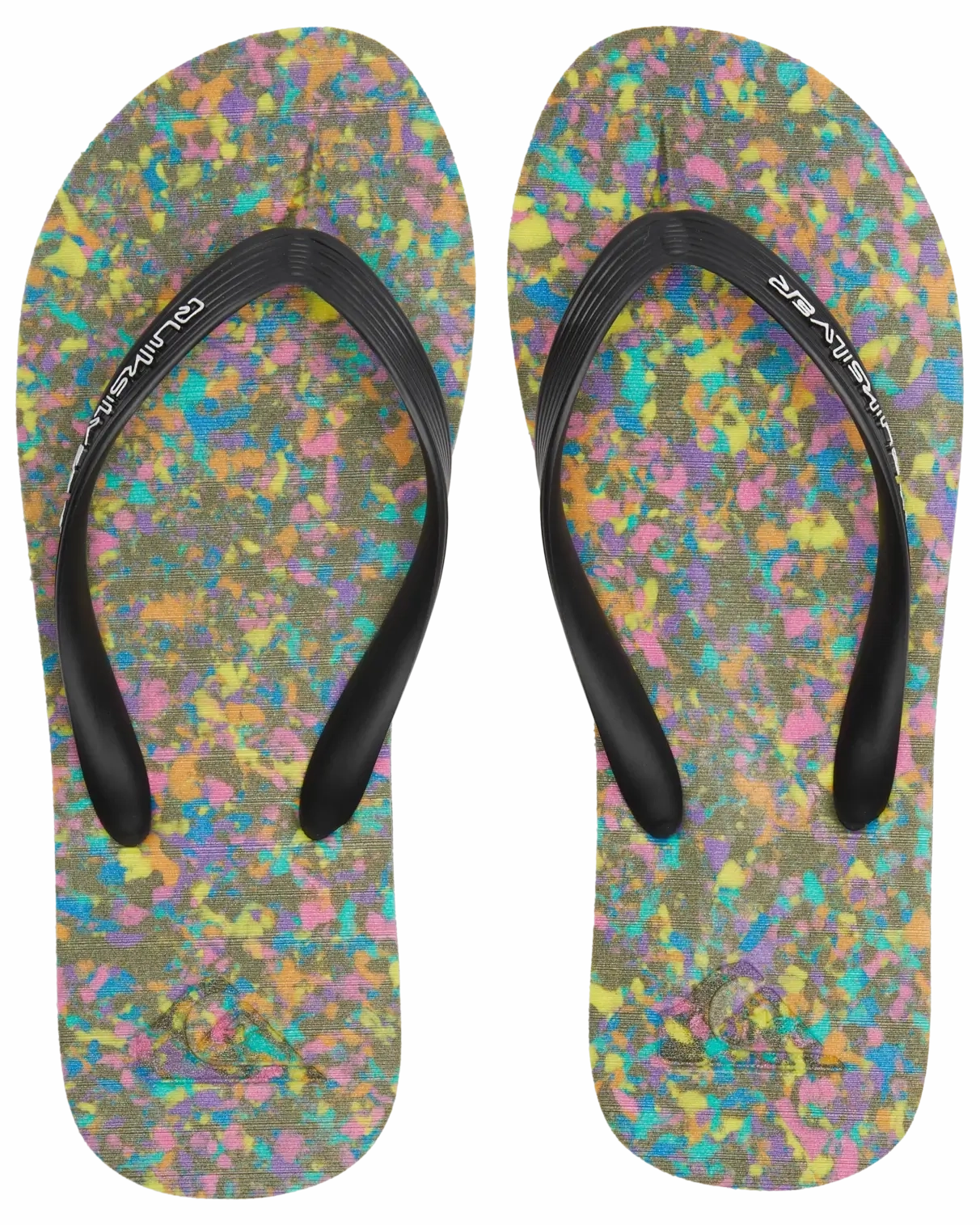 Molokai Recycled Flip Flops in Black & Blue Size 11 Wide Flip Flops