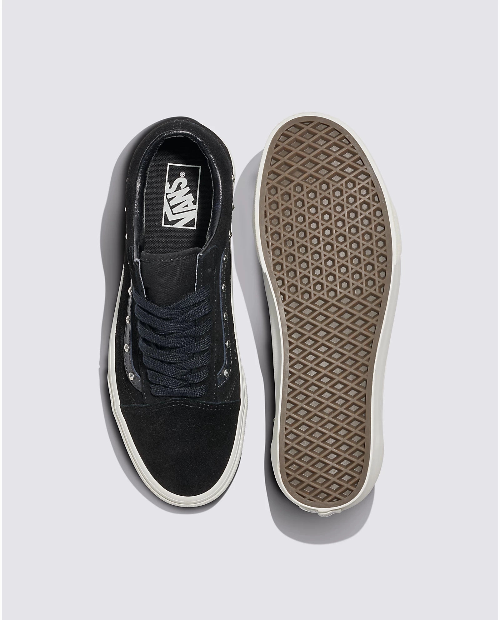 Vans Old Skool - Spikes Black Skull Skate Shoes