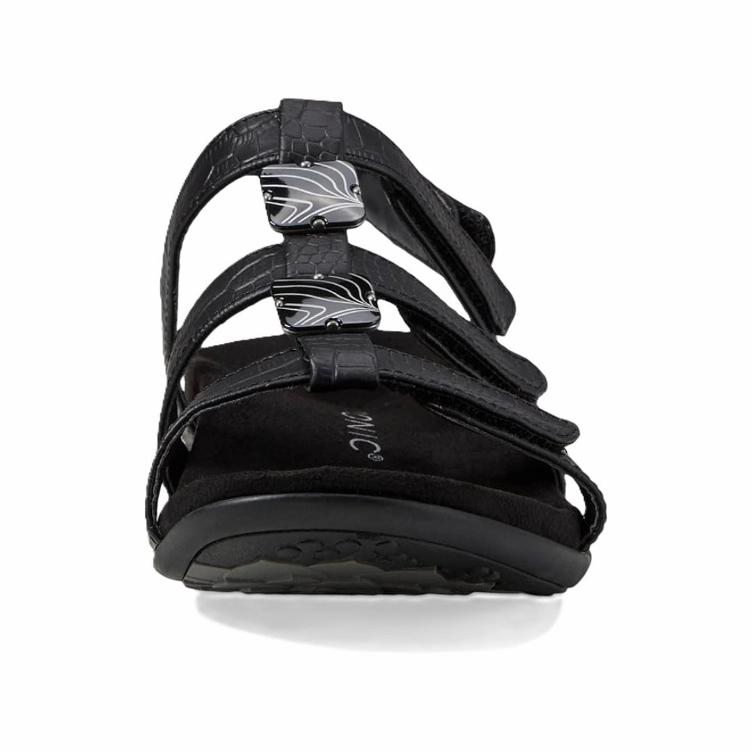 Casual Shoes To Wear With Khaki Pants Vionic Womens Amber Strappy Black Sandals  Arch Support