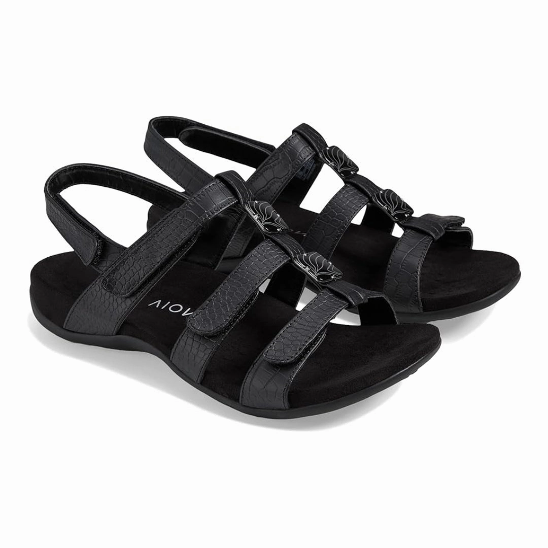 Best Casual Formal Shoes Vionic Womens Amber Strappy Black Sandals  Arch Support