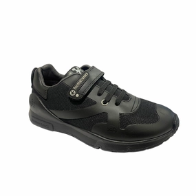 Biomecanics Boys School Shoe 231011-A Black Under Armour Sole Shoes