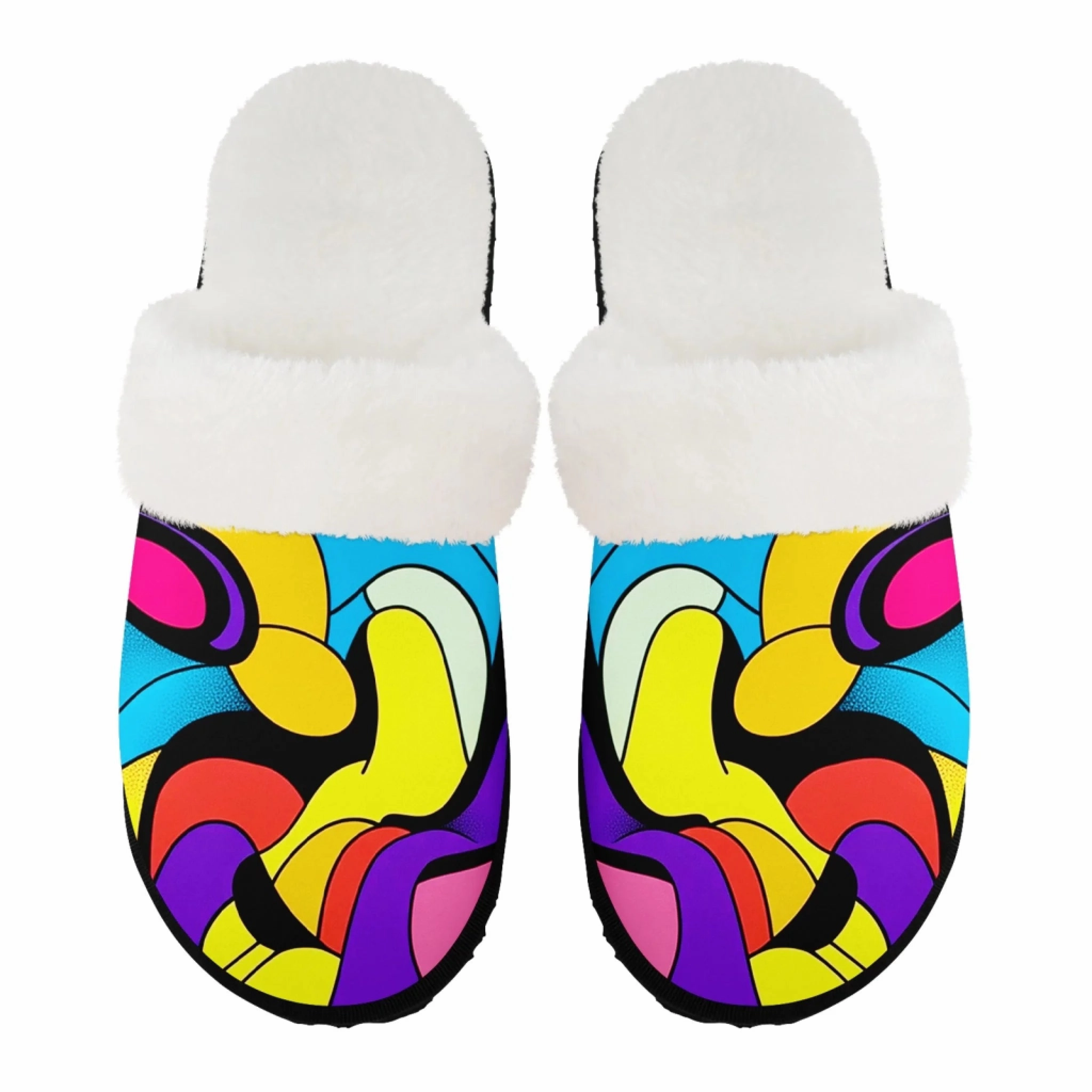Com Slippers Vibrant Pop Art Graffiti Slippers - Funky Street Art Style FN089-25023209