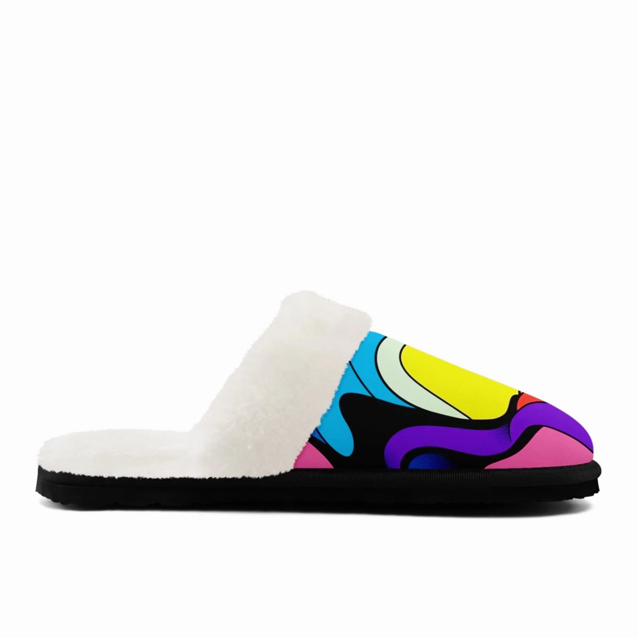 Vibrant Pop Art Graffiti Slippers - Funky Street Art Style FN089-25023209 Bee Slippers