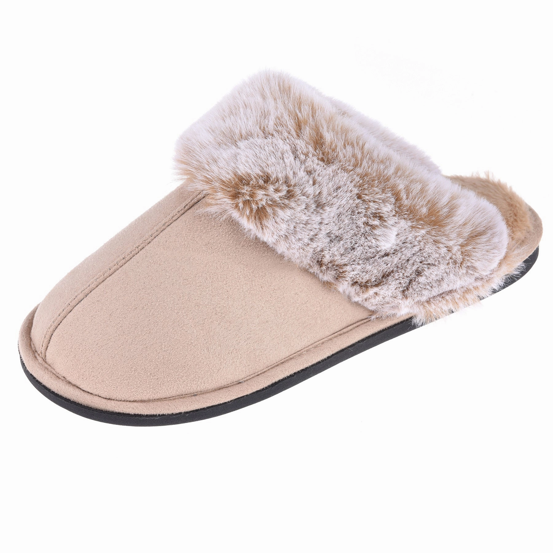 VONMAY Women's Scuff Slippers Cozy Memory Foam Fuzzy Slip-On Comfort House Shoes Indoor Outdoor Q2 Sport Hiking Shoes