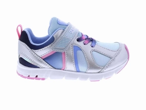 Running Shoes For Wide Feet Tsukihoshi Rainbow Silver Sky Girls Running Shoes Machine Washable