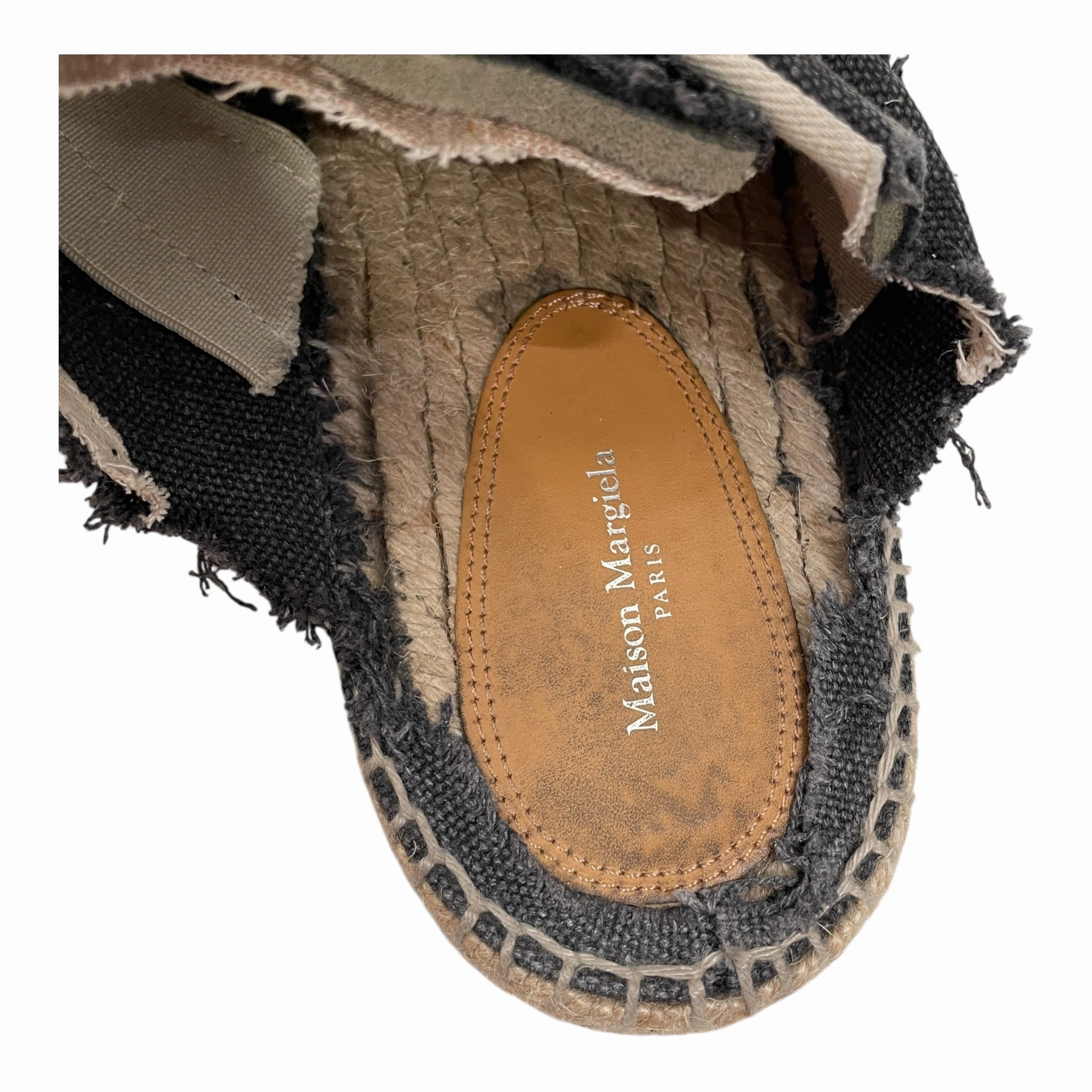 Espadrilles Mary Jane Shoes Maison Margiela/Espadrilles/EU 43/Cotton/GRY/U-Tip/REPLICA ESPADRILLES