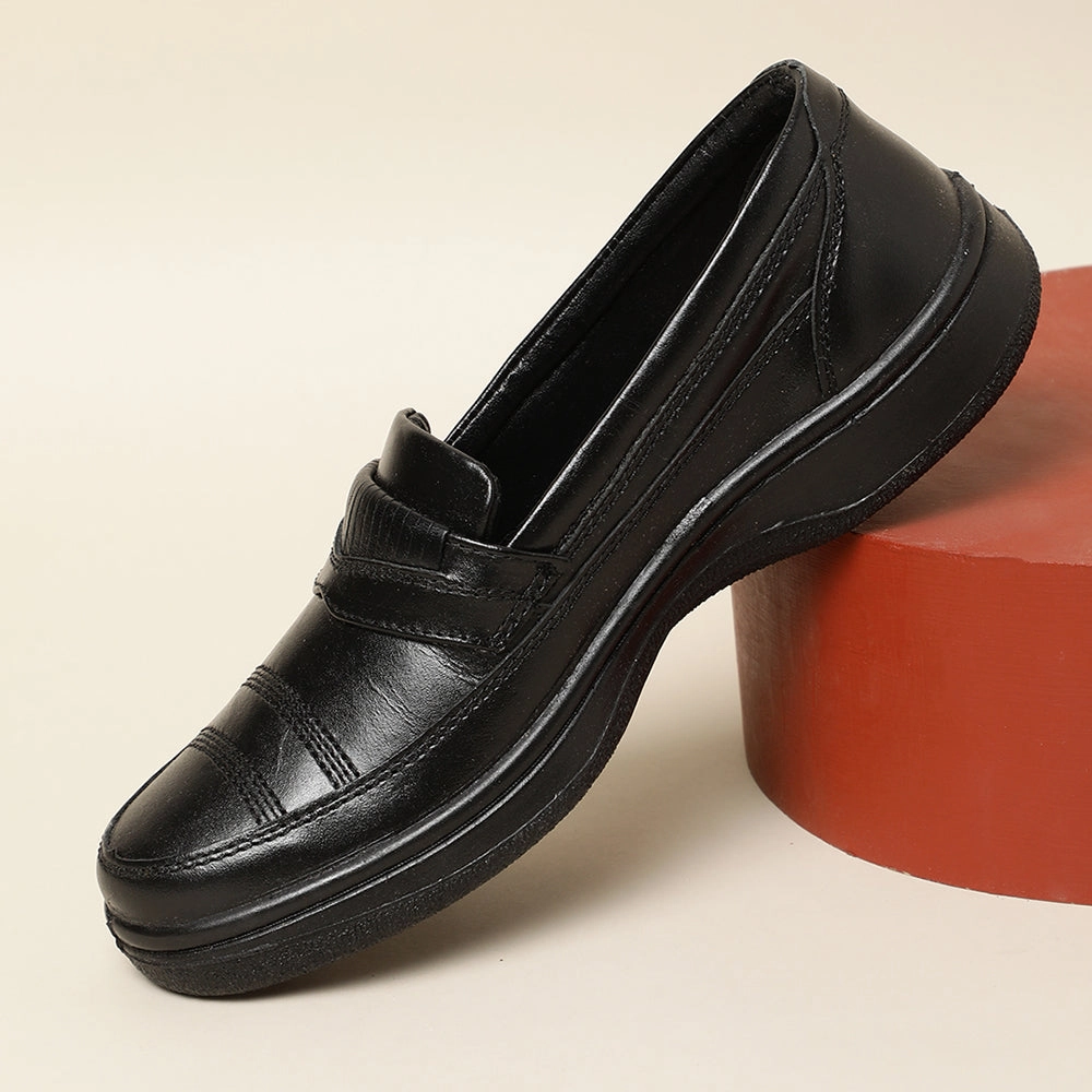 Warrior Black Formal Non Lacing Shoes For Men 2078-02 By Liberty Bayliss Casual Shoes