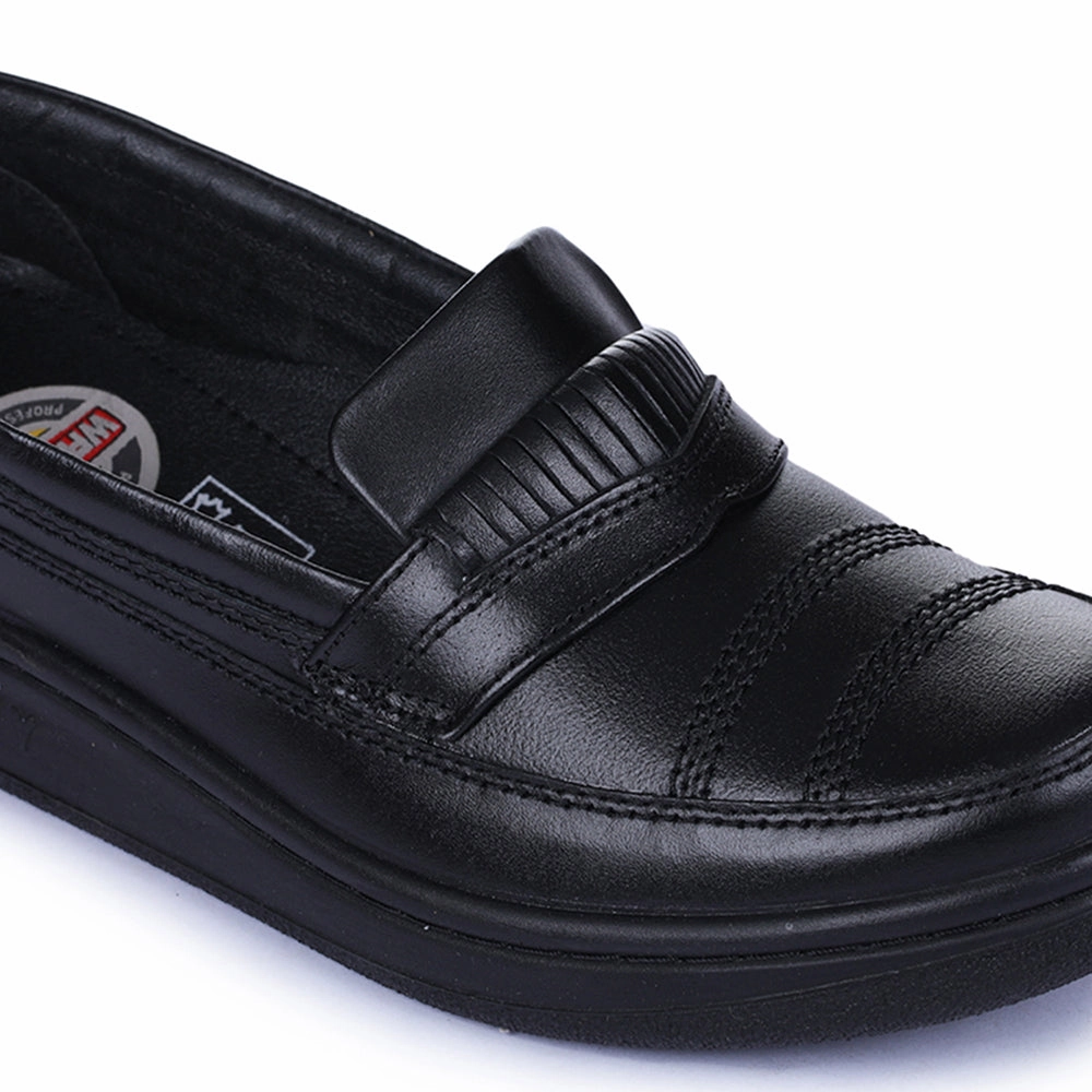 Warrior Black Formal Non Lacing Shoes For Men 2078-02 By Liberty Casual And Dress Shoes