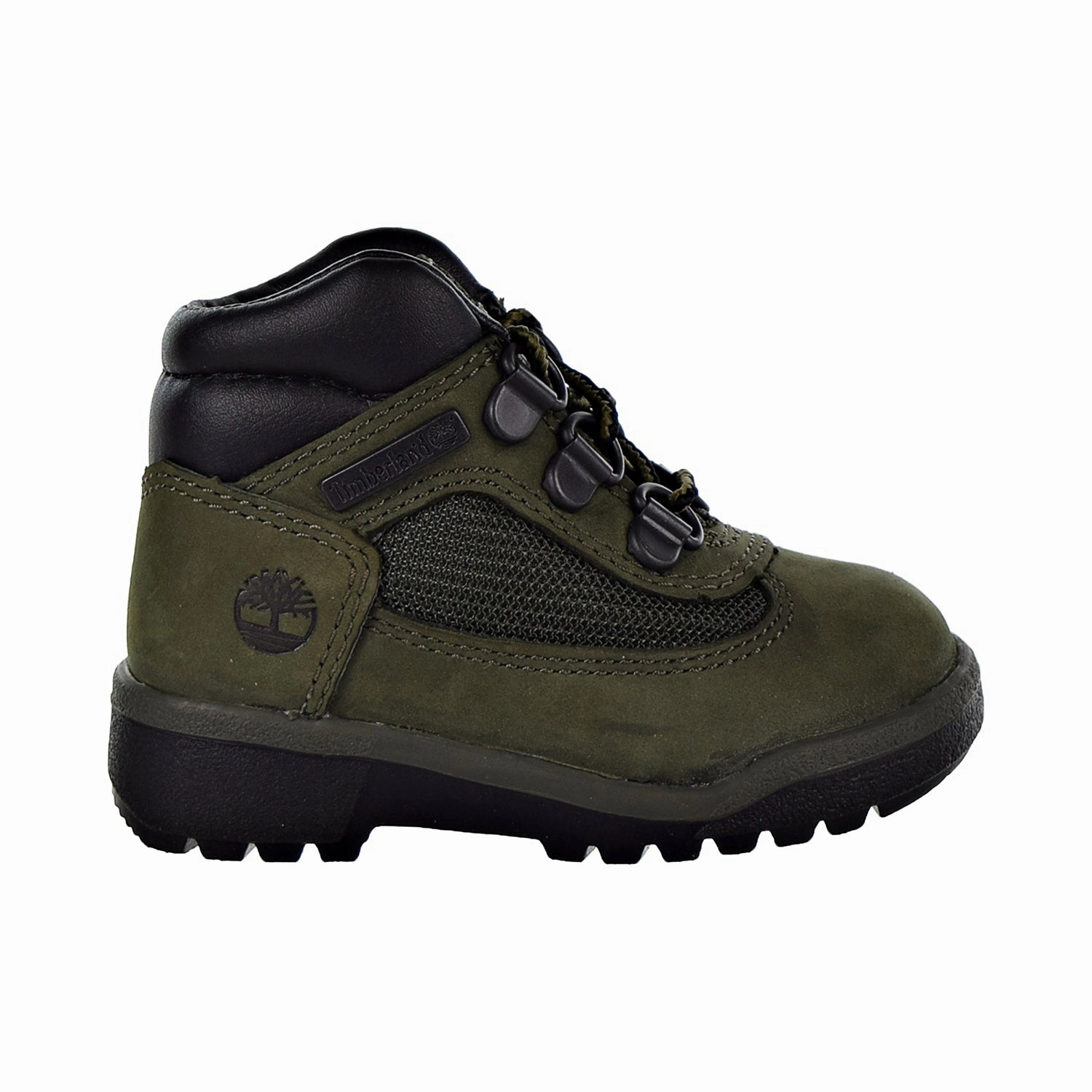 Timberland Field Boot L/F Mid Toddler Shoes Dark Green Wide Toe Box Waterproof Shoes