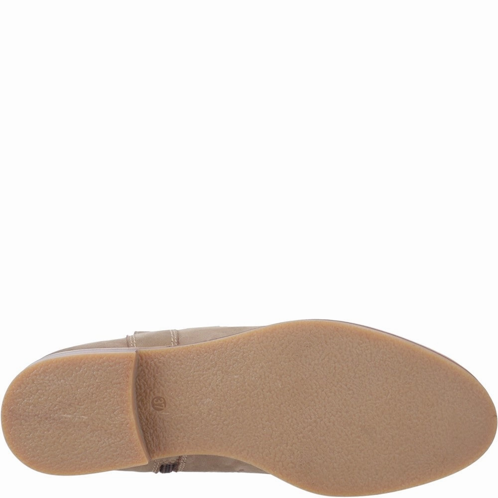 Signet Ankle Boots Taupe Down Padded Waterproof Warm Casual