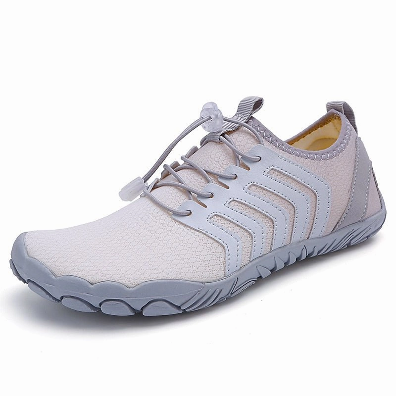 Peregrine 12 Trail Running Shoes White Gray Trail V-Runner Pro - Universal Non-Slip Barefoot Shoes