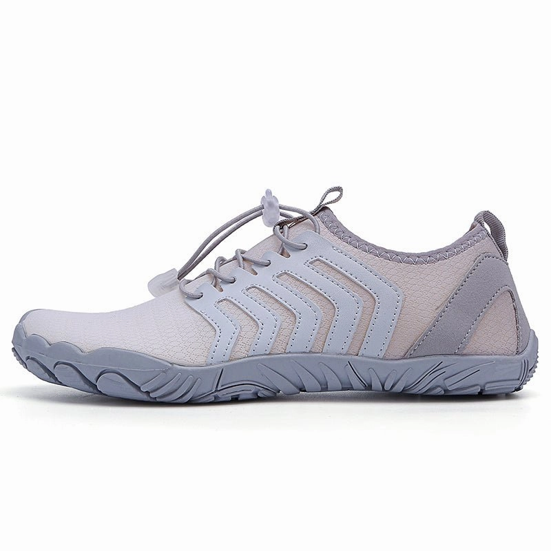 White Gray Trail V-Runner Pro - Universal Non-Slip Barefoot Shoes Hiking Boots Vs Trail Shoes