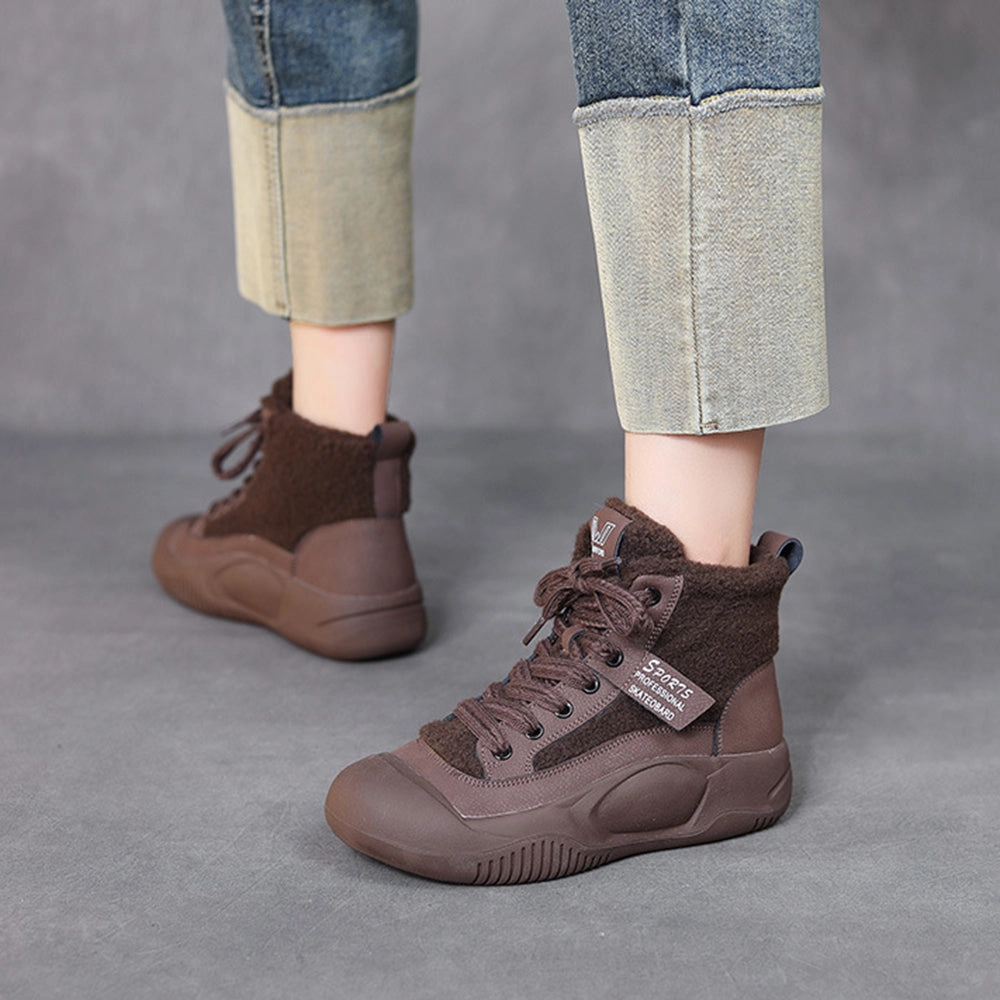 Front Foot Strike Running Shoes Winter Versatile Cotton Casual Snow Shoes Short Boots