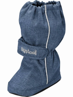 Waterproof Slipon Shoes Thermal Booties: Blue Jean