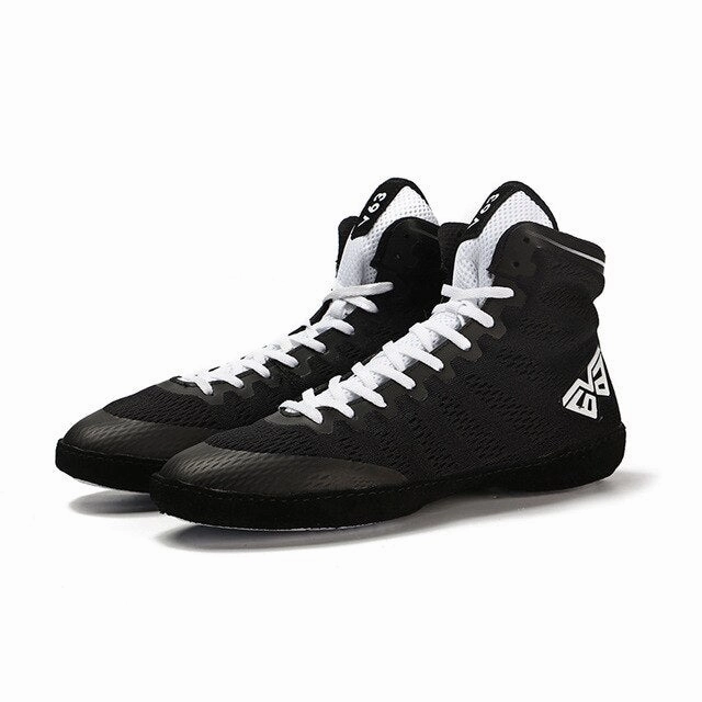 Men Wrestling Shoes Outdoor Male Boxing Shoes Breathable Fighting High Top Martial Art Shoes Training Sneakers D0877 Espadrilles Comfortable