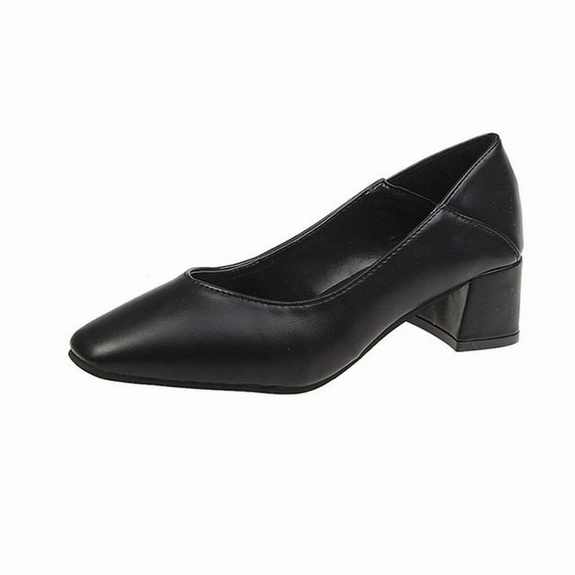 Women Spring Square High Heels