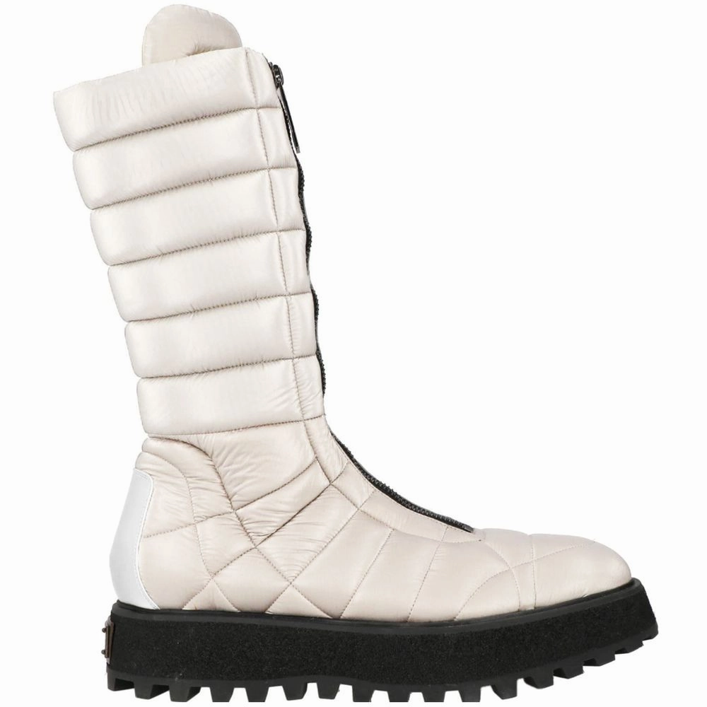 Dolce & Gabbana White Nylon Men Boot Slay The House Down Boots