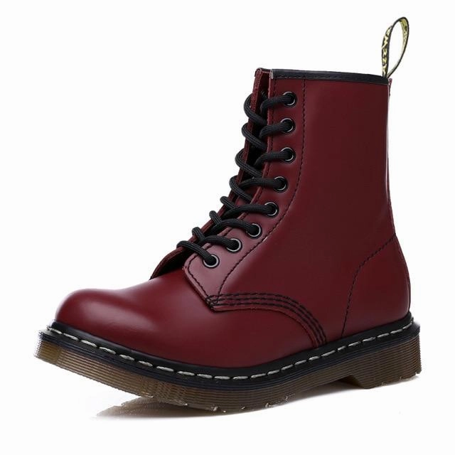 Yellow Threads Doc Men Shoes Mens Winter Warm Boots Martins Man Leather Ankle Boot Cowboy Waterproof Motorcycle Casual Men Boots